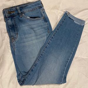 High rise skinny jeans